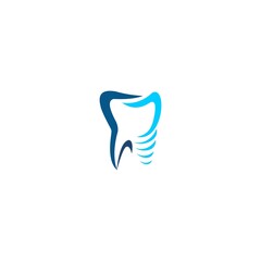 Dental Care Creative icon Concept Logo Design Template