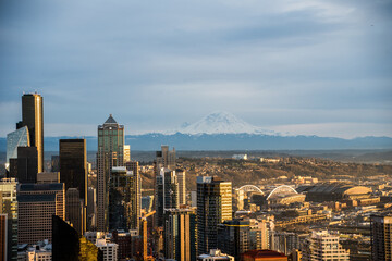 Mount Rainier & Downtown Seattle