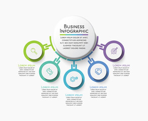 Business data visualization. timeline infographic icons designed for abstract background template milestone element modern diagram process technology digital marketing data presentation chart Vector