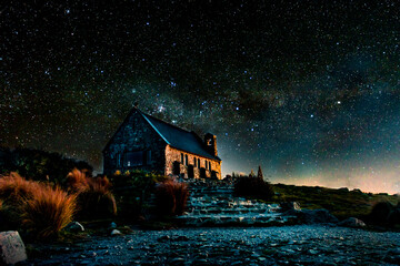 A starry night at the Church of the Good Shepard