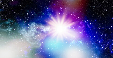 Galaxy outer space sky night universe black starry background of starfield , Infinite space...