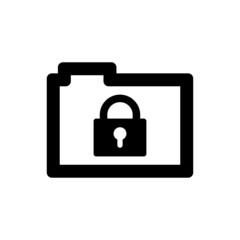 Folder lock icon