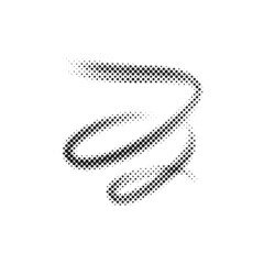 Abstract wave halftone background. Modern gradient halftone pattern vector illustration. Black and white Halftone dot art.