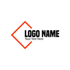 Simple text and letter logo