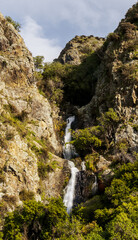 waterfall on the rocks