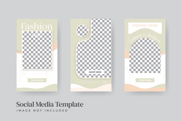 Minimalist instastory fashion sale social media post template