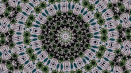 Digitally Created Design with Radish | Kaleidoscope effect