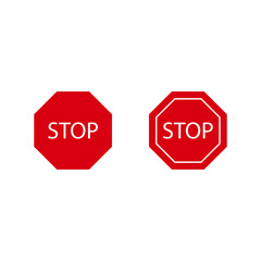 Vector Stop Sign Icon