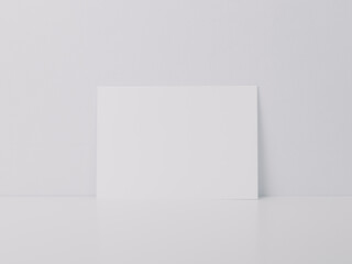 Paper mockup, A4 flyer poster template, Minimalist styled.