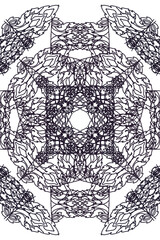 Fototapeta premium black and white background with ornament