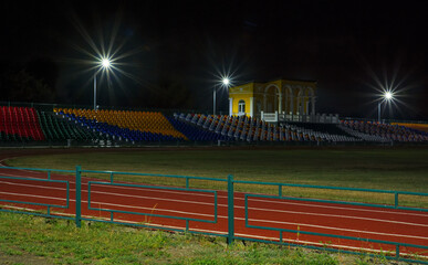 High resolution - Night stadium in summer time