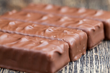 creamy nougat covered with milk chocolate