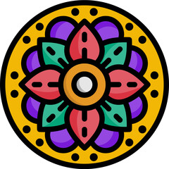 rangoli line icon