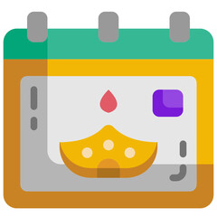diwali flat icon