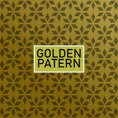 Pattern of 6 diamond with gold background