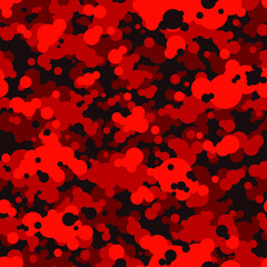 Camouflage texture seamless pattern. Abstract modern endless camo texture with spot of circles. Vector illustration.