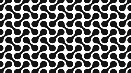 Black And White Metaballs Pattern Background