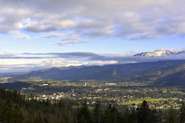 Zakopane, panorama, mountain to the Tatra Mountains, rest in Poland