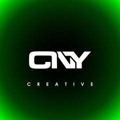 CNY Letter Initial Logo Design Template Vector Illustration