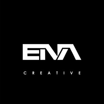 ENA Letter Initial Logo Design Template Vector Illustration