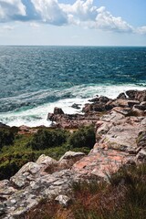 Landscape photo of seaside and cliff