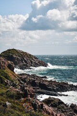 Landscape photo of seaside and cliff