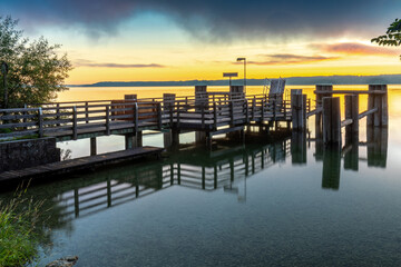 Sonnenaufgang in Bernried am Starberger See