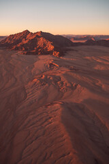 Fototapeta na wymiar The natural scenery and arid environment of Namibia, Africa. Yellow background image.