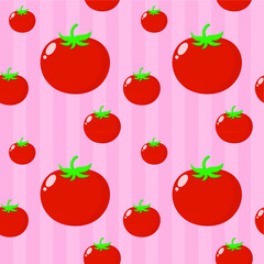 seamless pattern with tomatoes