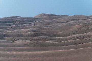 Desert natural scenery, landforms in arid areas. Desert scenery in Namibia, Africa.