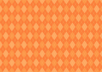 背景　アーガイル　オレンジ