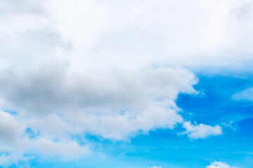 Obraz premium Blue sky and white clouds.