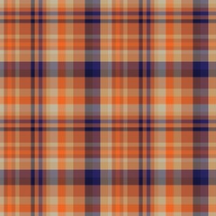 Brown Asymmetric Plaid textured Seamless Pattern