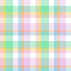 Rainbow Pastel Plaid textured Seamless Pattern