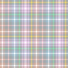 Rainbow Pastel Plaid textured Seamless Pattern