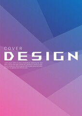 Abstract Gradient Geometric Shape background with Grain Texture for Web cover and Wallpaper.