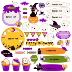 Fototapeta premium ハロウィン素材のセット