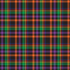 Rainbow Plaid Tartan Checkered Seamless Pattern