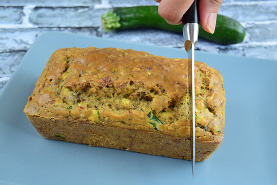 Homemade Gluten Free Walnut Zucchini Loaf Bread 