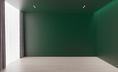 Illustration 3D rendering large luxury modern bright interiors Living room mockup computer digitally generated image