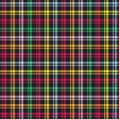 Rainbow Plaid Tartan Checkered Seamless Pattern