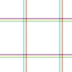 Rainbow Plaid Tartan Checkered Seamless Pattern