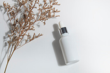 beauty fashion cosmetic makeup bottle lotion cream product with skincare healthcare concept on background