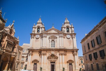 Fototapeta na wymiar Views from Mdina in the country of Malta