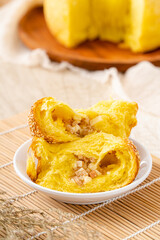Roti sobek or Roti Gembong or Soft bread, This bread has a sweet taste with a soft texture. Usually filled with chocolate, cheese or grated coconut.