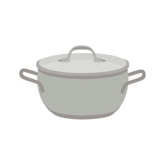 Cooking pot isolated on white background