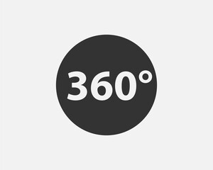360 degree view vector icon