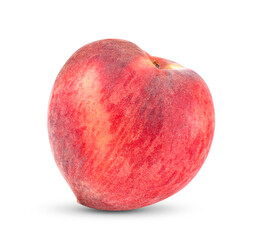 Peach isolated on white