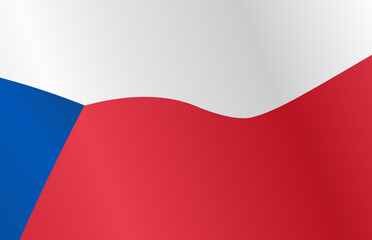 Waving flag of Czech Republic isolated  on png or transparent  background,Symbol of Czech Republic,template for banner,card,promote, vector illustration top gold medal sport winner country