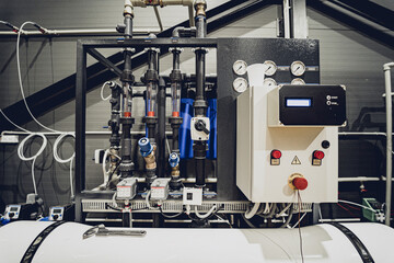 Craft beer brewing equipment in privat brewery
